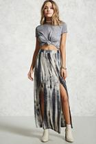 Forever21 M-slit Tie-dye Maxi Skirt