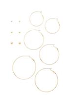Forever21 Hoops And Stud Earring Set