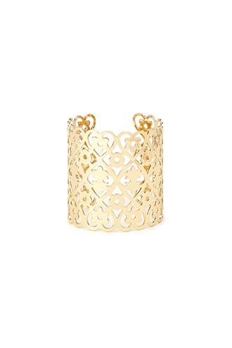 Forever21 Gold Scalloped Filigree Cuff