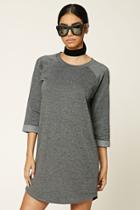 Forever21 Women's  Charcoal Heathered Knit Dress