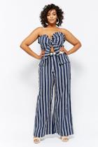 Forever21 Plus Size Striped Wide-leg Pants