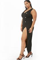 Forever21 Plus Size Double-breasted Surplice Dress