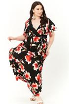 Forever21 Plus Size Floral Butterfly Maxi Dress