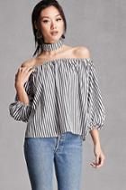 Forever21 Striped Choker Top