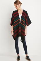 Forever21 Striped Open-front Poncho