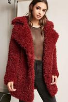 Forever21 Boucle Knit Button-front Coat