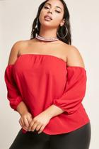 Forever21 Plus Size Off-the-shoulder Choker Top