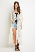 Forever21 Paisley-patterned Lace Cardigan