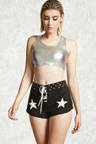 Forever21 Faux Suede Studded Shorts