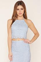 Forever21 Women's  Wyldr Crochet Cropped Cami