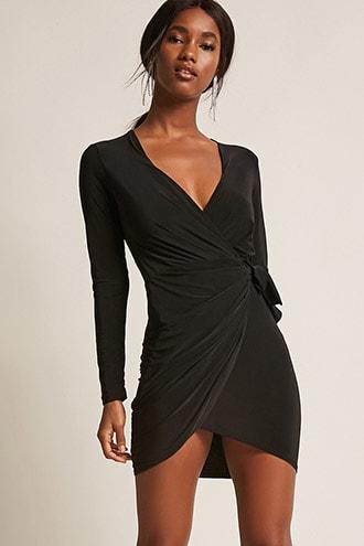 Forever21 Surplice Wrap Mini Dress