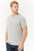 Forever21 Heather Knit V-neck Tee