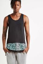 Forever21 Abstract Print Longline Tank