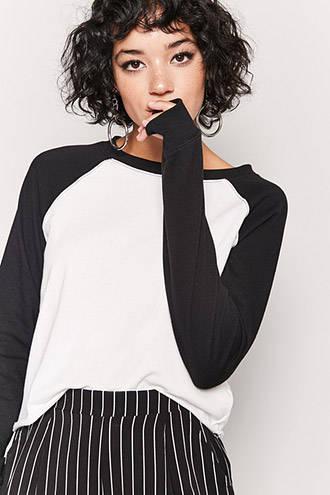 Forever21 French Terry Raglan Tee