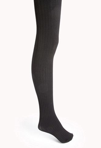 Forever21 Women's  Cable Knit Tights