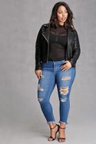 Forever21 Plus Women's  Denim Plus Size Mid-rise Jeans
