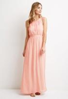 Forever21 Contemporary Chenille Embroidered Maxi Dress