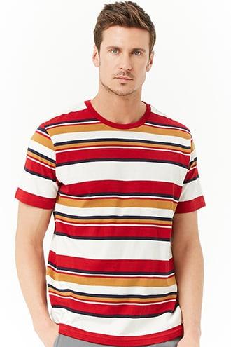Forever21 Premium Block Striped Tee