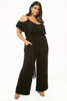 Forever21 Plus Size Flounce Wide-leg Cami Jumpsuit