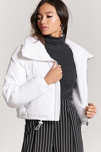 Forever21 Zip-up Padded Jacket