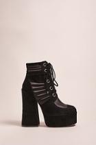 Forever21 Shellys London Lace-up Suede Platform Boots