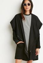 Forever21 Buttoned Wrap Cocoon Jacket