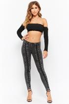Forever21 Super Skinny Lace-up Pants