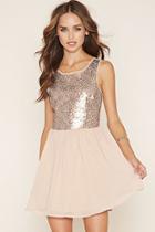 Forever21 Women's  Sequined Fit & Flare Dress
