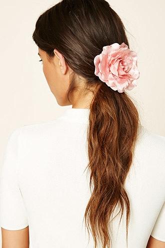 Forever21 Peach Rose Hair Clip