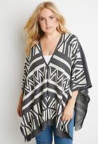 Forever21 Plus Tribal-inspired Poncho