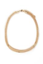Forever21 Plated Mesh Chain Necklace