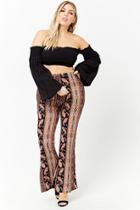 Forever21 Plus Size Abstract Flare Pants