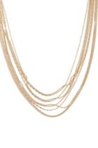 Forever21 Layered Bead Chain Necklace