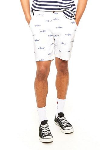 Forever21 Shark Print Shorts