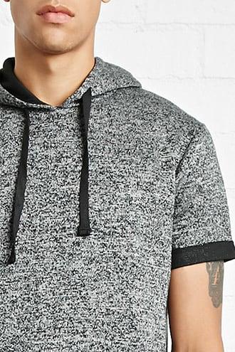Forever21 Marled Drawstring Hoodie