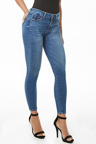 Forever21 Medium Wash Skinny Jeans