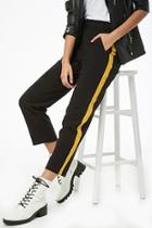 Forever21 Striped-side Ankle Pants