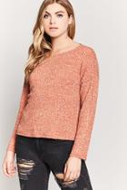 Forever21 Ribbed Marled Knit Top