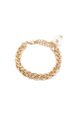 Forever21 Faux Pearl Byzantine Bracelet