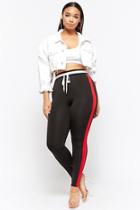 Forever21 Contrast Striped Drawstring Pants