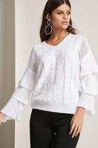 Forever21 Tiered-sleeve Sweater