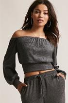 Forever21 French Terry Knit Crop Top