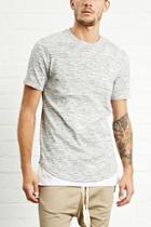 21 Men Men's  Heathered Ribbed Tee