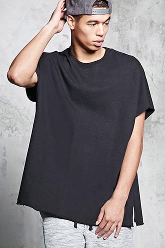 Forever21 French Terry Raw-cut Tee