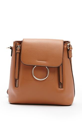 Forever21 Faux Leather O-ring Backpack
