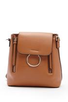 Forever21 Faux Leather O-ring Backpack