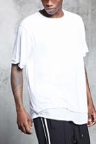 Forever21 Double-layer Raw-cut Tee