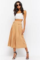 Forever21 Woven Pleated Culottes