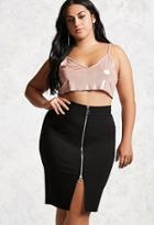 Forever21 Plus Size Zip-front Skirt