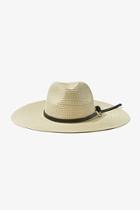 Forever21 Straw Leather-trim Hat